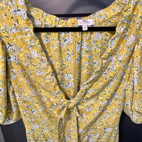 Love, Whit by Whitney Port Yellow Floral Jumpsuit - Picture 3 of 6